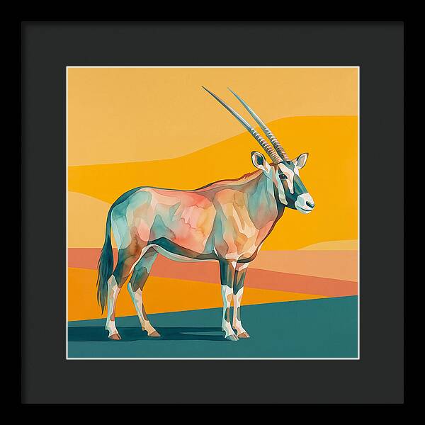 Gemsbok In Vibrant Colors