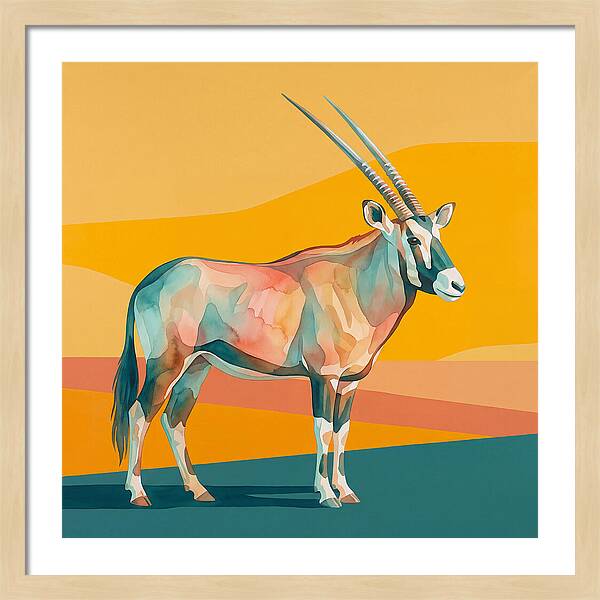 Gemsbok In Vibrant Colors