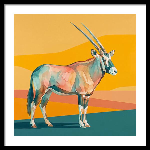 Gemsbok In Vibrant Colors