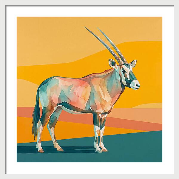 Gemsbok In Vibrant Colors