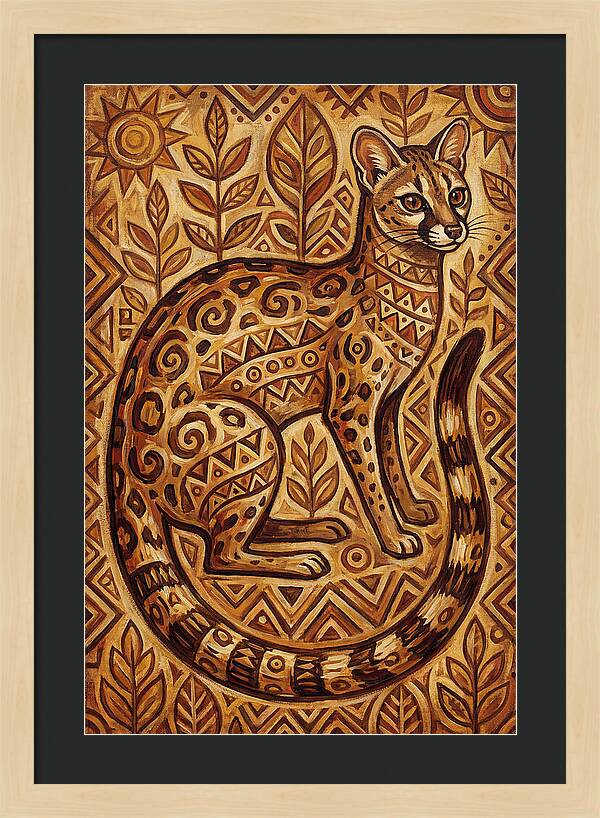 Genet In Folk Art Style