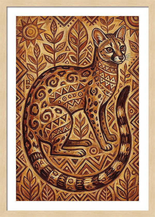 Genet In Folk Art Style