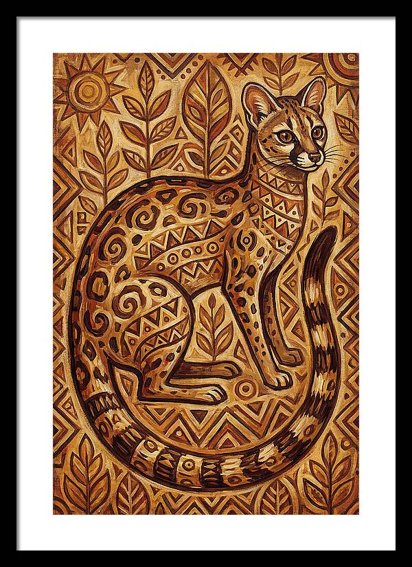 Genet In Folk Art Style