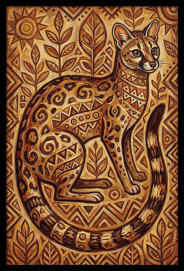 Genet In Folk Art Style
