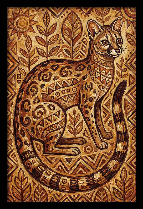 Genet In Folk Art Style
