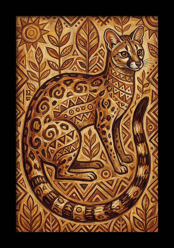 Genet In Folk Art Style