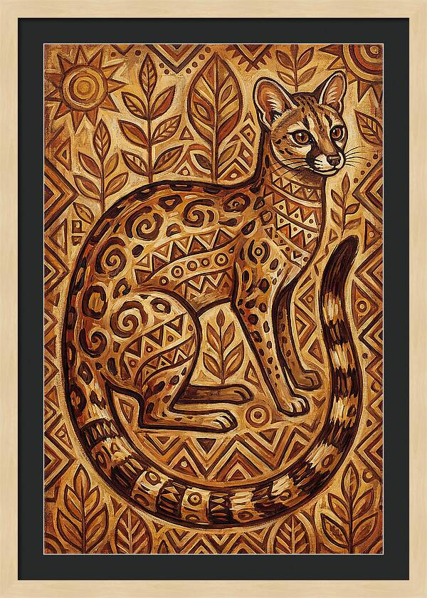 Genet In Folk Art Style