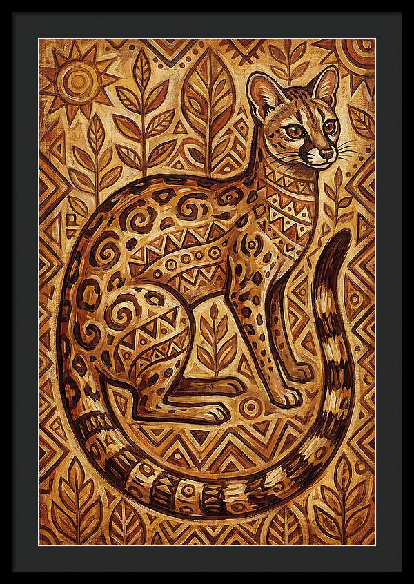 Genet In Folk Art Style