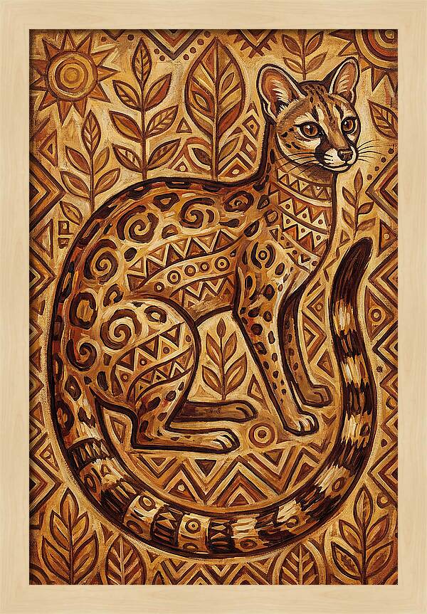 Genet In Folk Art Style