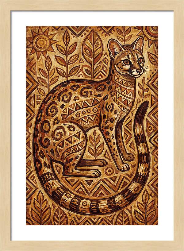 Genet In Folk Art Style