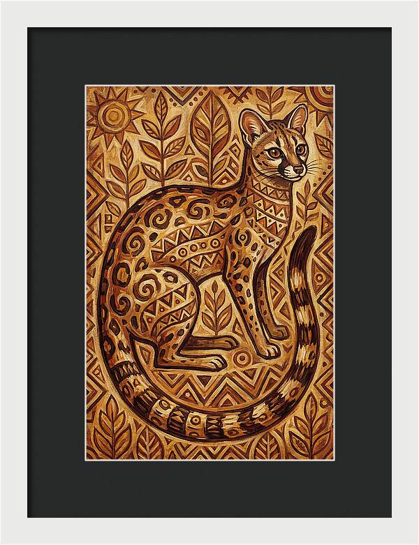 Genet In Folk Art Style