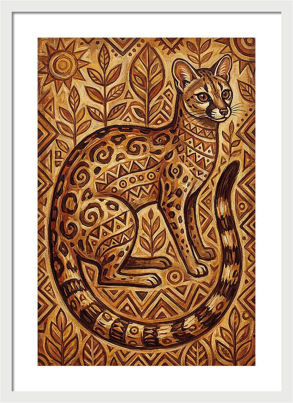 Genet In Folk Art Style