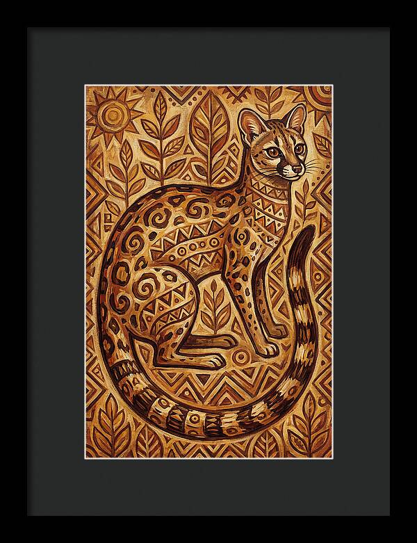 Genet In Folk Art Style