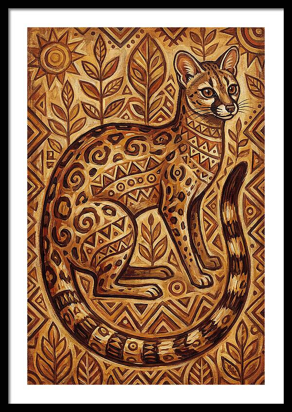 Genet In Folk Art Style
