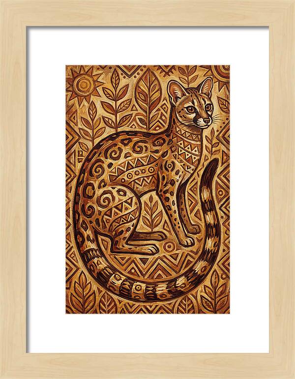 Genet In Folk Art Style