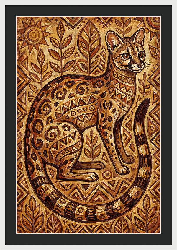 Genet In Folk Art Style