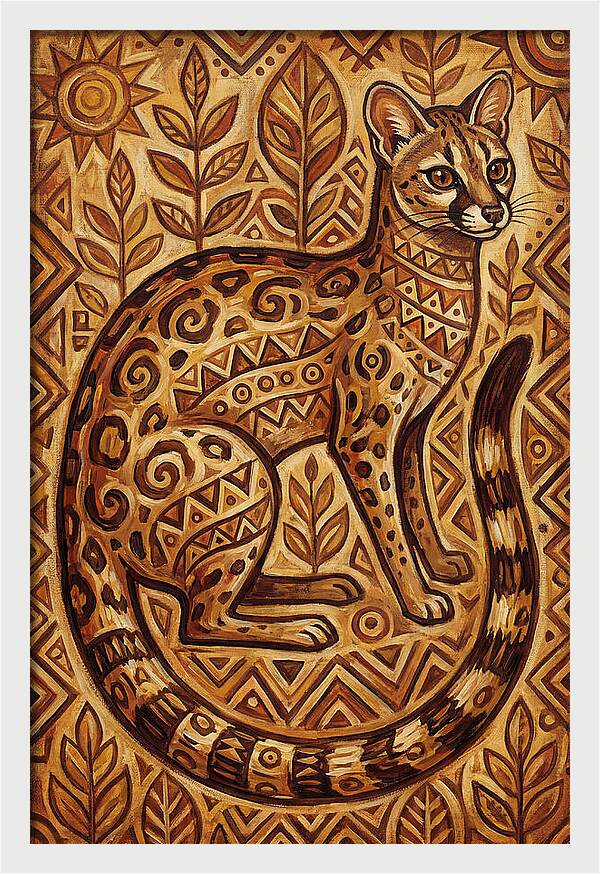 Genet In Folk Art Style