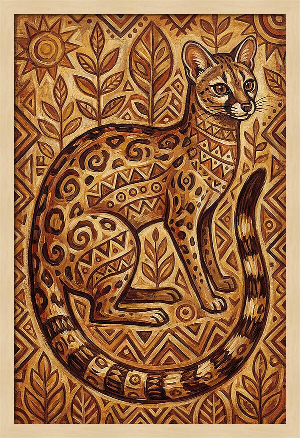Genet In Folk Art Style
