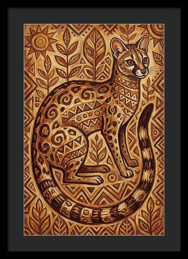 Genet In Folk Art Style