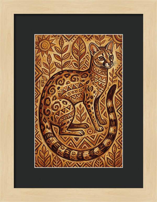 Genet In Folk Art Style