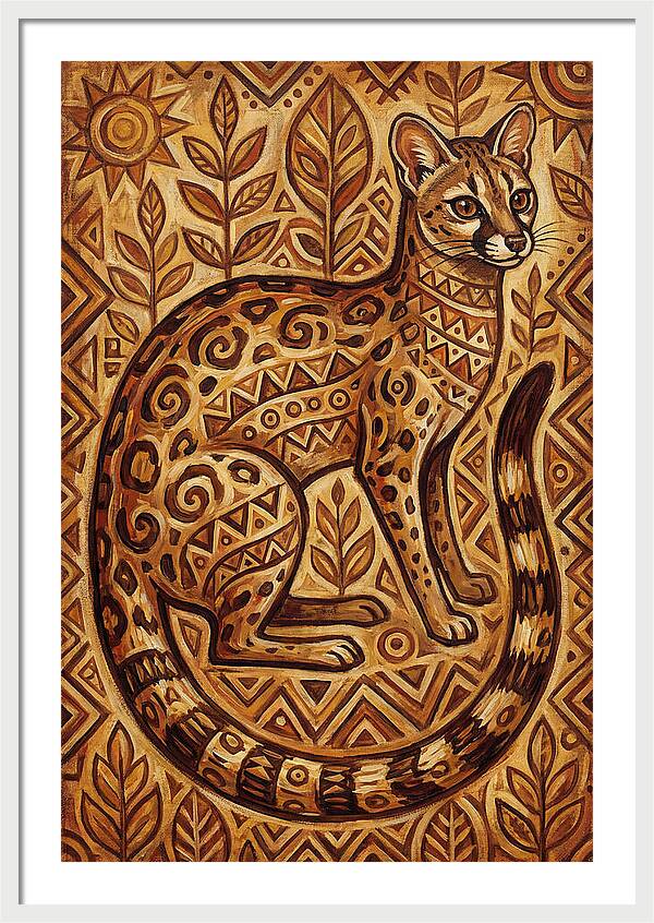 Genet In Folk Art Style