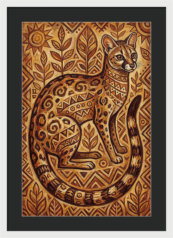 Genet In Folk Art Style