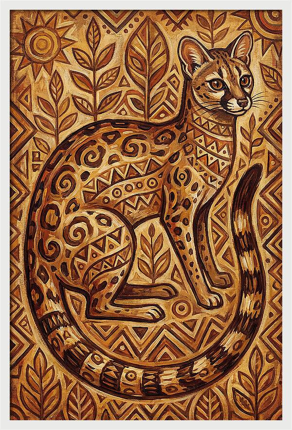 Genet In Folk Art Style