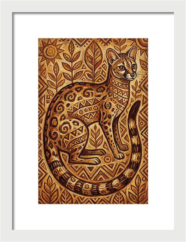 Genet In Folk Art Style