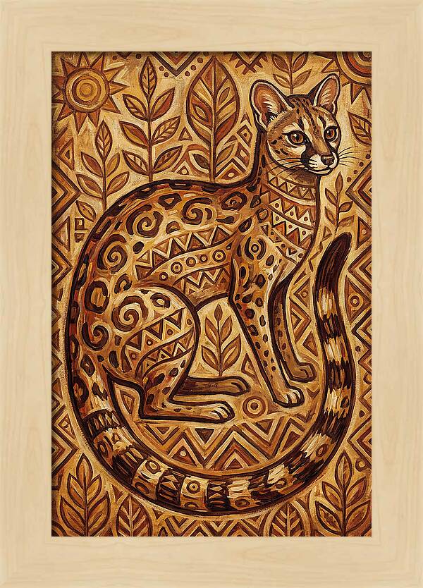 Genet In Folk Art Style