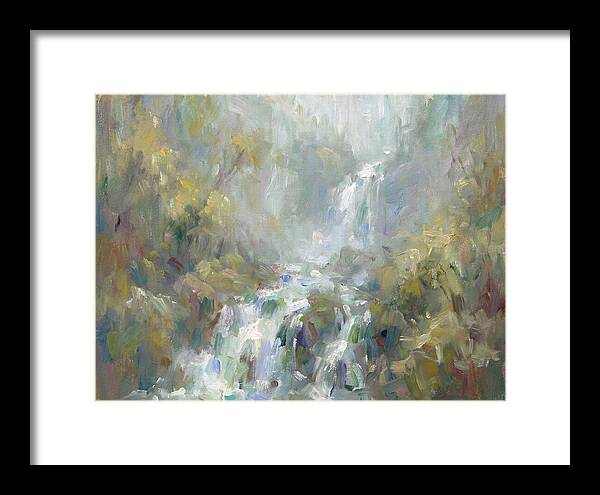 Gentle Cascade In Mist
