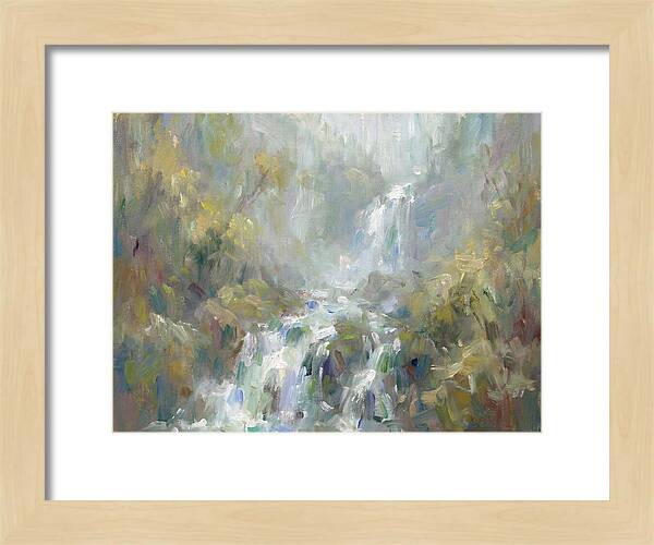 Gentle Cascade In Mist