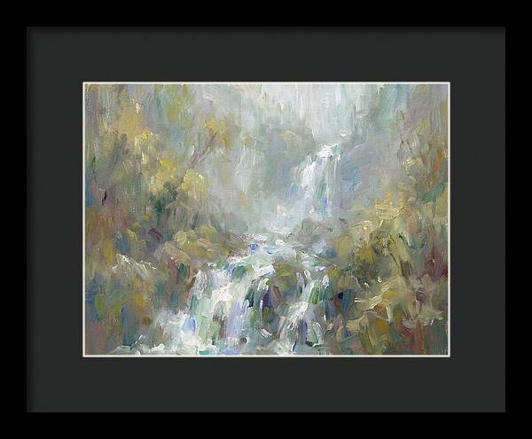 Gentle Cascade In Mist
