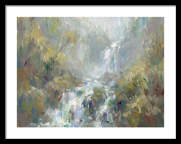 Gentle Cascade In Mist
