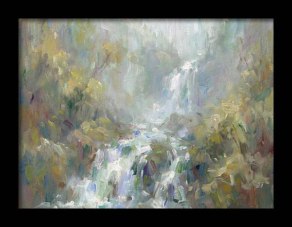 Gentle Cascade In Mist