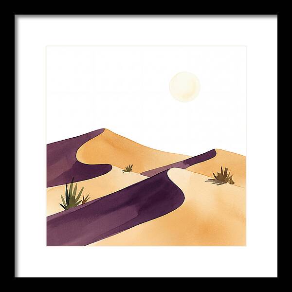 Gentle Curves Of Sand Dunes