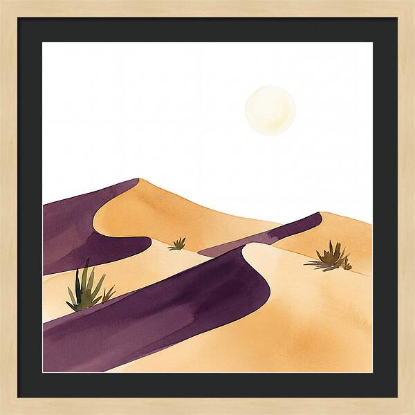 Gentle Curves Of Sand Dunes