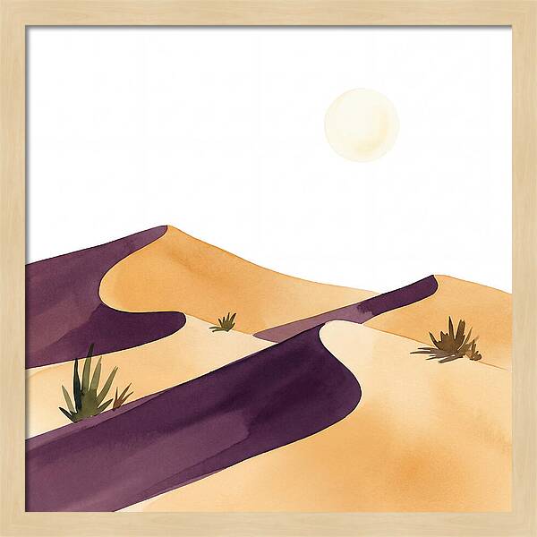 Gentle Curves Of Sand Dunes