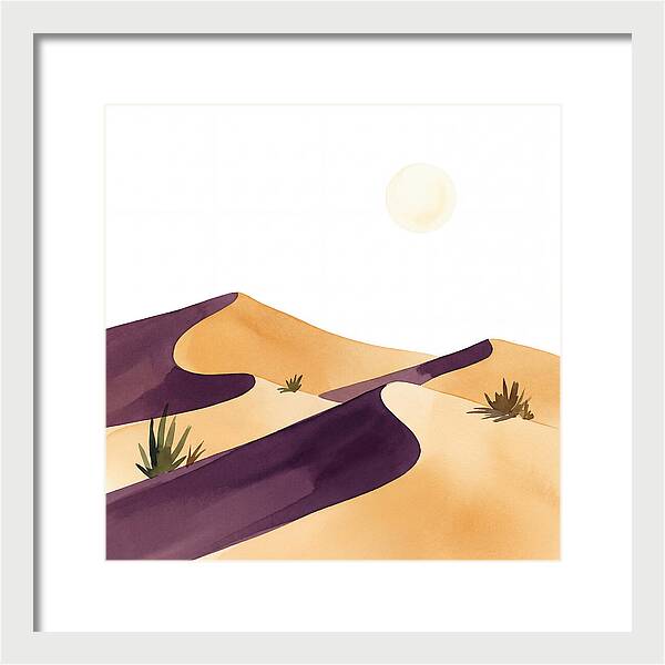 Gentle Curves Of Sand Dunes