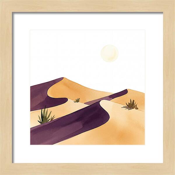 Gentle Curves Of Sand Dunes