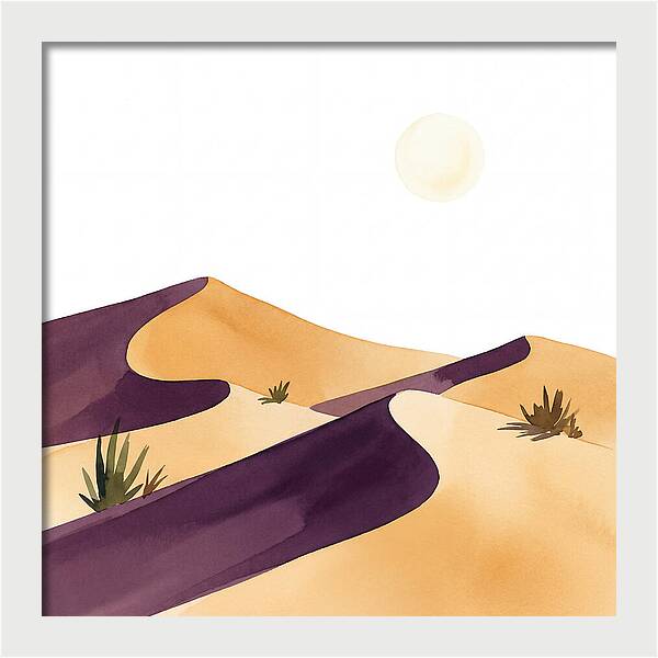 Gentle Curves Of Sand Dunes