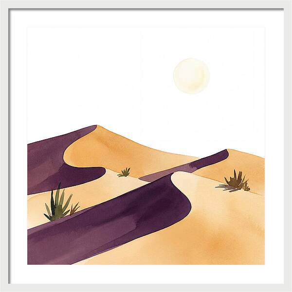 Gentle Curves Of Sand Dunes