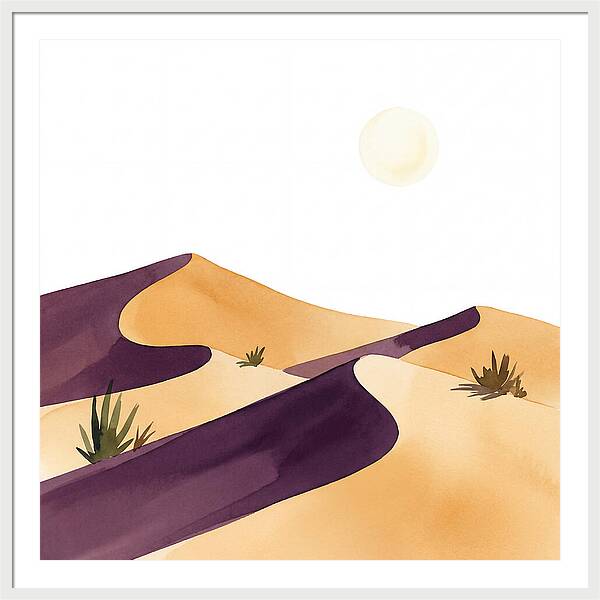 Gentle Curves Of Sand Dunes