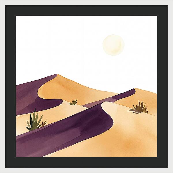 Gentle Curves Of Sand Dunes