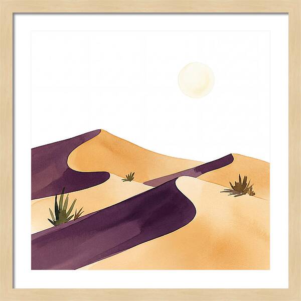 Gentle Curves Of Sand Dunes