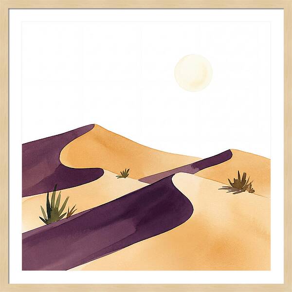 Gentle Curves Of Sand Dunes