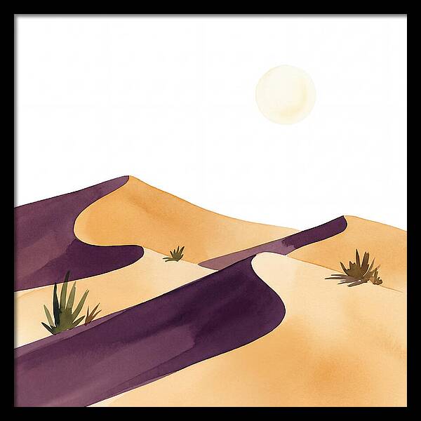 Gentle Curves Of Sand Dunes