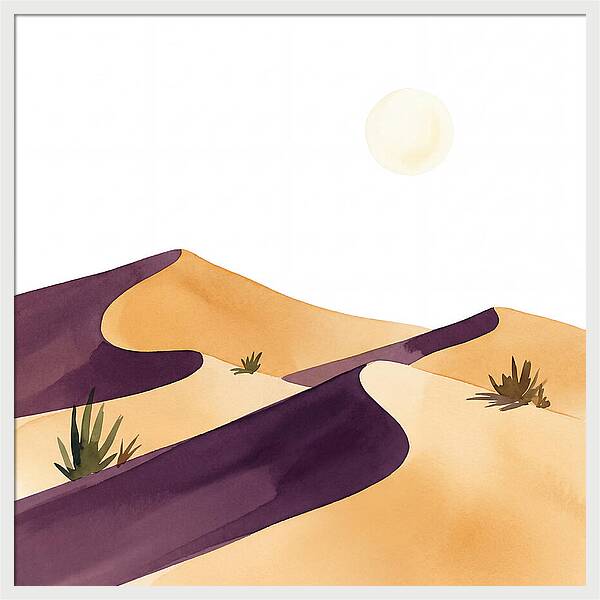 Gentle Curves Of Sand Dunes