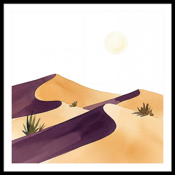Gentle Curves Of Sand Dunes