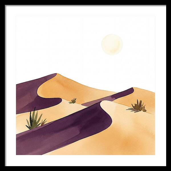Gentle Curves Of Sand Dunes