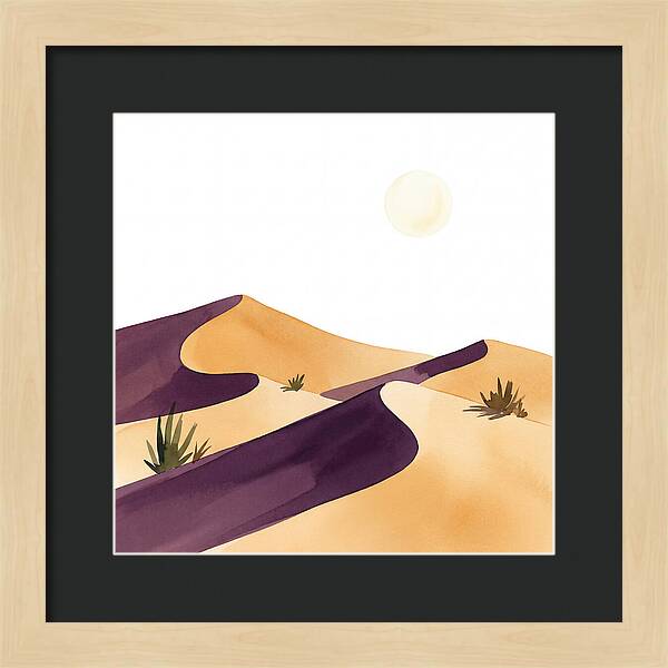 Gentle Curves Of Sand Dunes